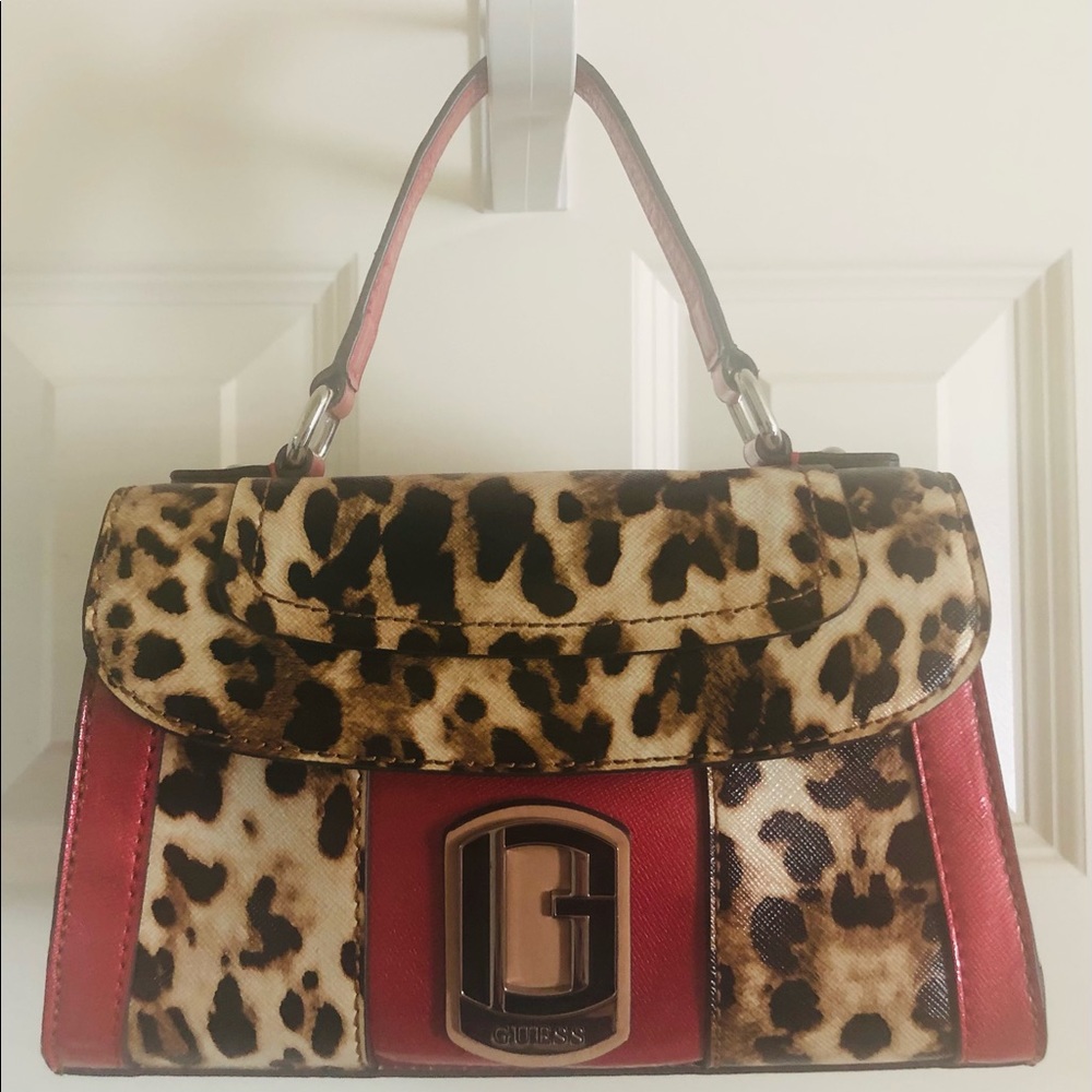 Guess Leopard Print Purse